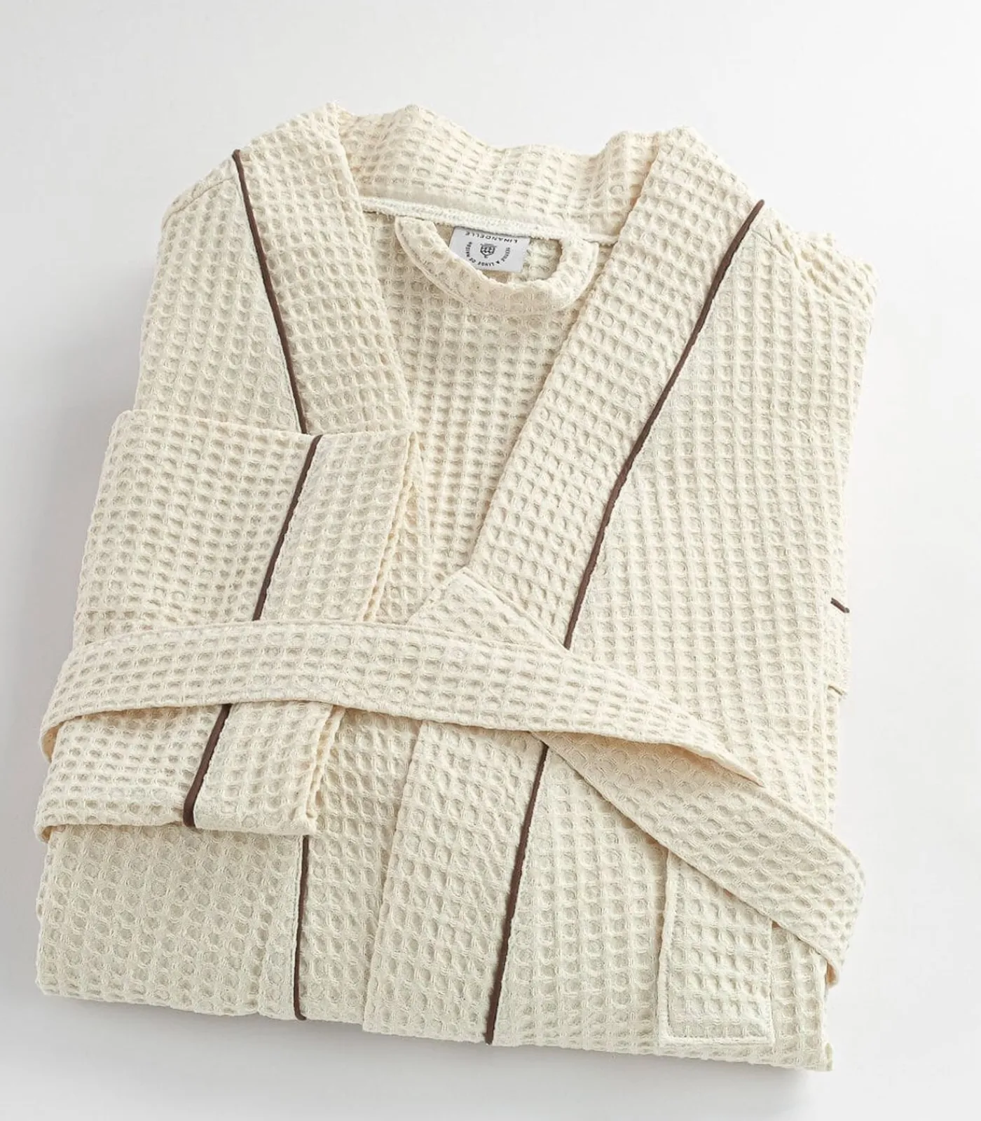 Clearance Witte katoenen honingraatbadjas 3xl DAMES Badjassen