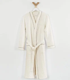 Clearance Witte katoenen honingraatbadjas 3xl DAMES Badjassen