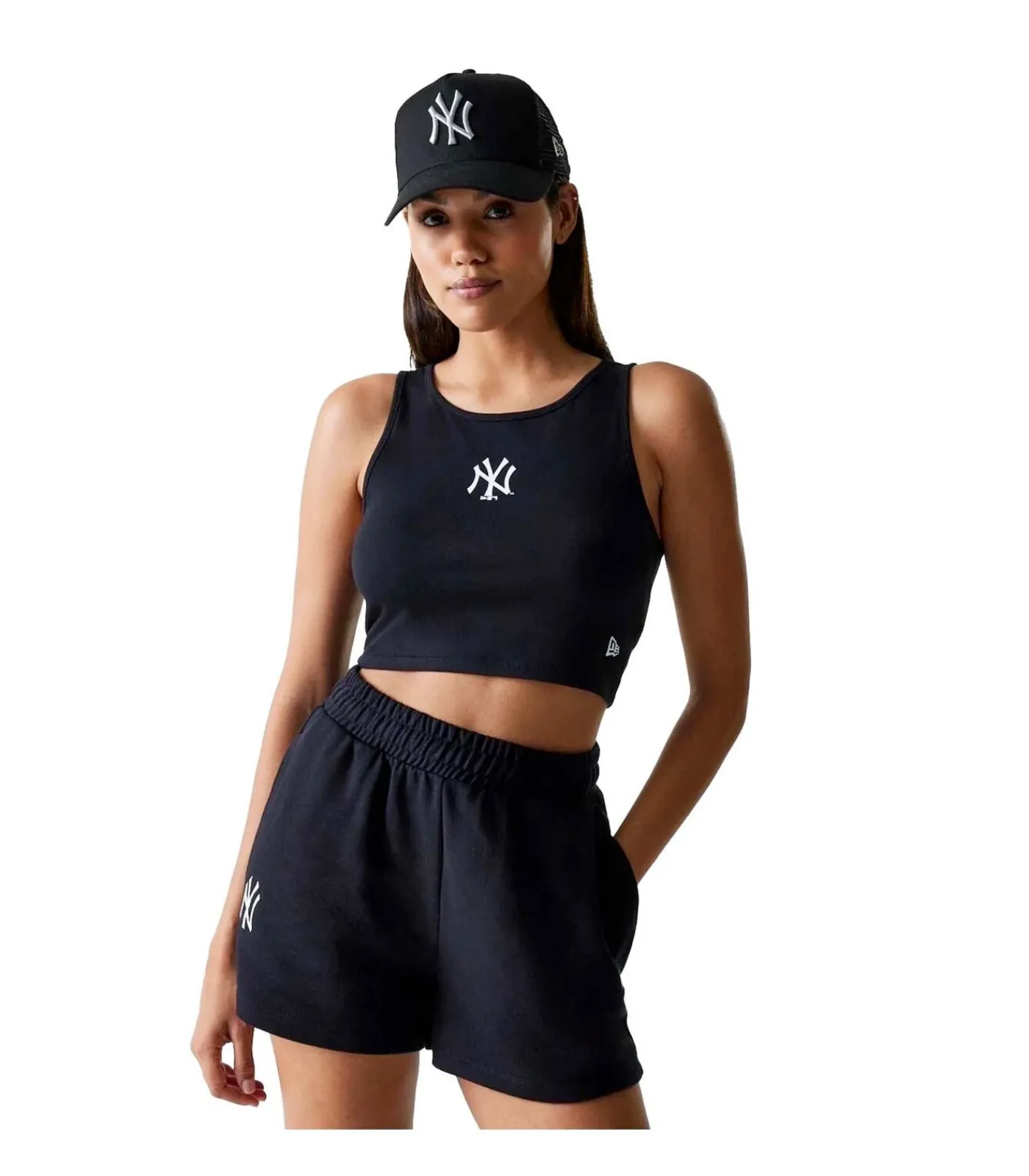 Best Wmns Mlb Midi Le Crop Tank Neyyan Blk DAMES T-Shirts & Tops
