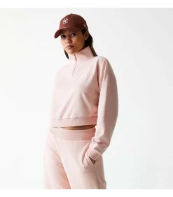 DAMES New Era Wmns Mlb Tonal Crop Qrtr Zip Neyyan Prs
