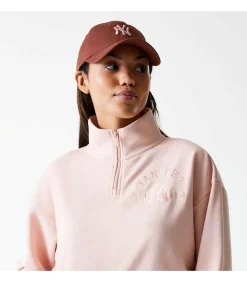 DAMES New Era Wmns Mlb Tonal Crop Qrtr Zip Neyyan Prs