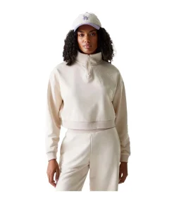 Hot Wmns Mlb Tonal Crop Qrtr Zip Losdod Ltc DAMES Truien & Cardigans