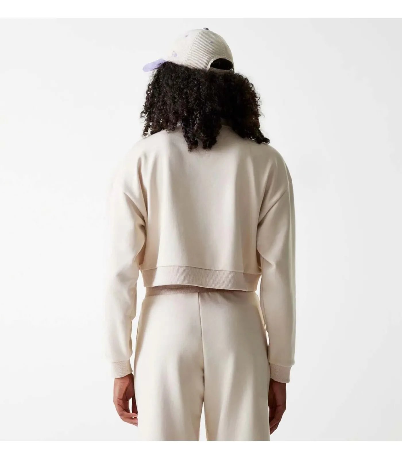 Hot Wmns Mlb Tonal Crop Qrtr Zip Losdod Ltc DAMES Truien & Cardigans