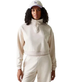 Hot Wmns Mlb Tonal Crop Qrtr Zip Losdod Ltc DAMES Truien & Cardigans
