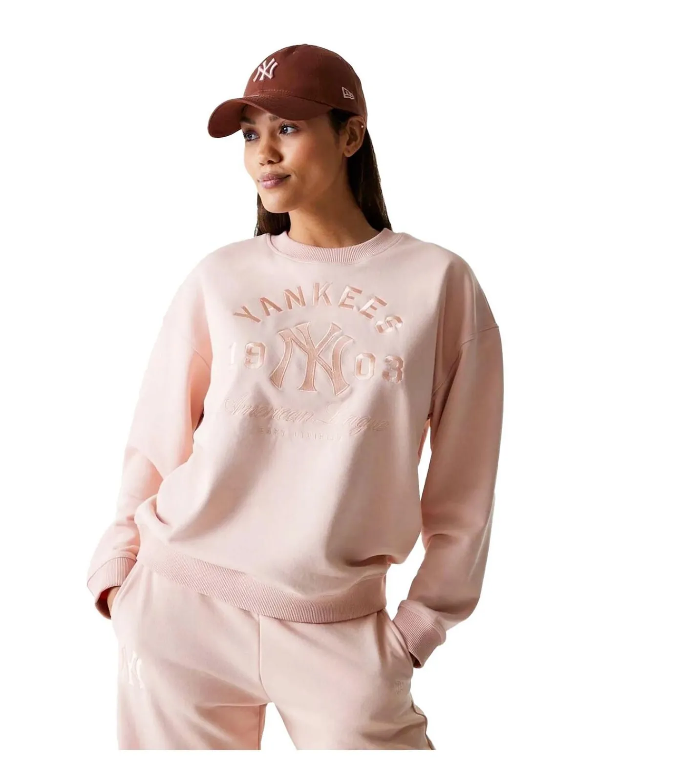 DAMES New Era Wmns Mlb Tonal Grphc Os Crew Neyyan Prs