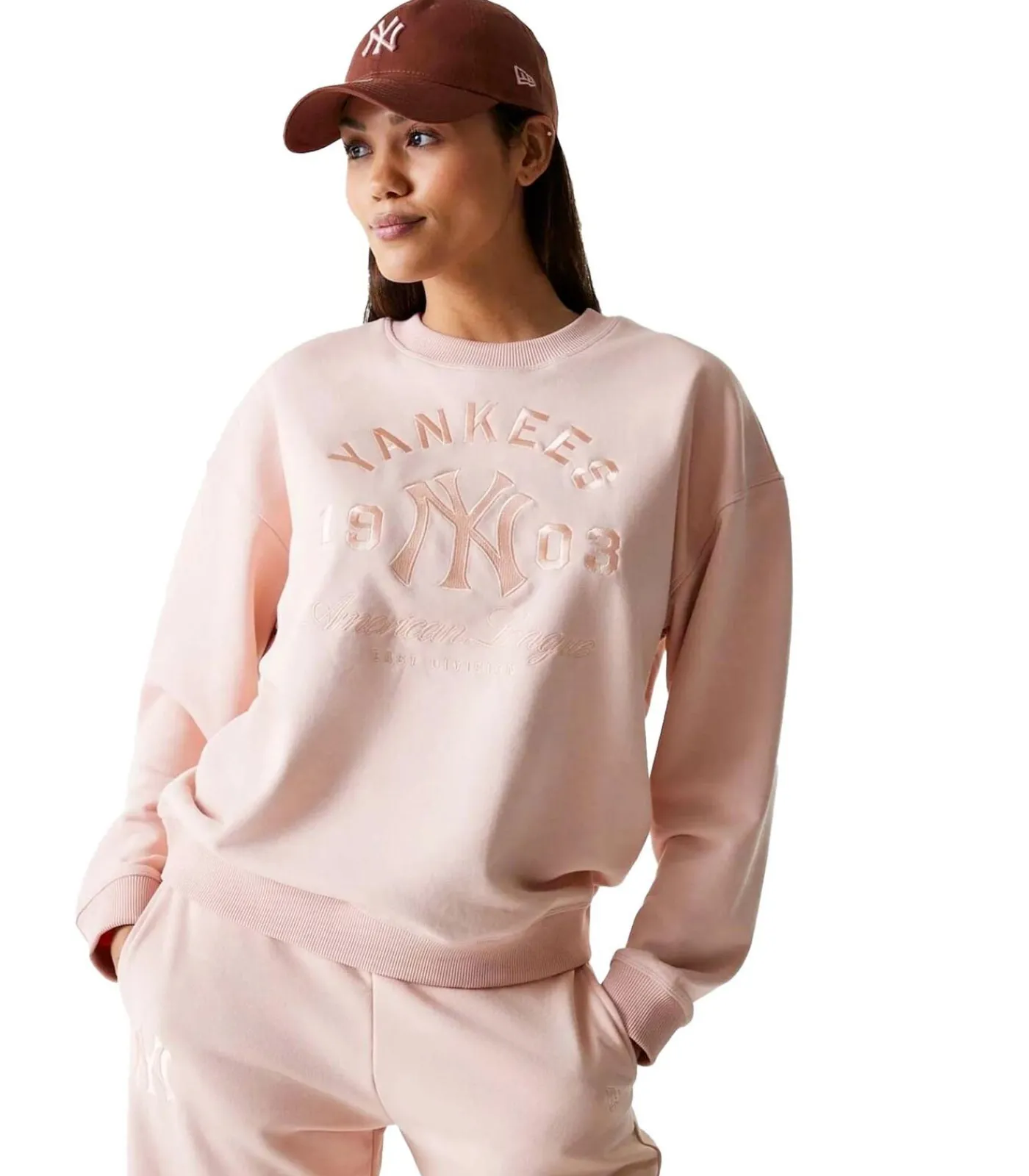 DAMES New Era Wmns Mlb Tonal Grphc Os Crew Neyyan Prs