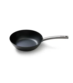 Online Wokpan Plaatstaal 28 cm Carbon Steel - alle warmtebronnen - Inductie Potten & Pannen