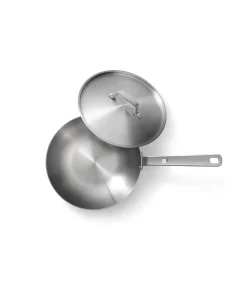 SKOTTSBERG Wokpan Roestvrijstaal 28 cm Stainless Steel - alle warmtebronnen - Inductie