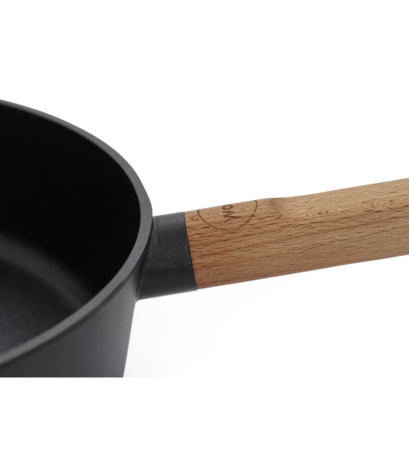 EcoLogic QXR Hapjespan inductie met houten vaste greep - Ø240mm - H 70mm - Zwart Potten & Pannen