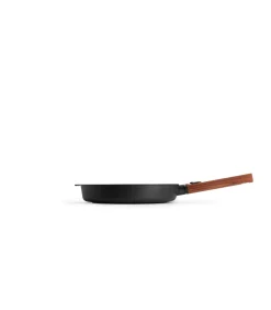 Woll EcoLogic QXR Koekenpan inductie met houten afneembare greep - Ø280mm - Zwart
