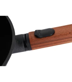 Discount EcoLogic QXR Wok inductie met houten afneembare greep - Ø240mm - H 90mm - Zwart Potten & Pannen
