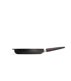 Nowo Titanium Vispan ovaal met afneembare greep - 380x284x50mm - Zwart Potten & Pannen