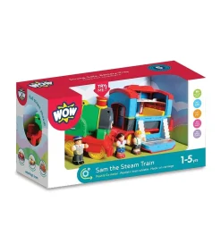 Kinderen WOW Toys speelgoed trein Sam - interactieve stoomtrein voor kinderen