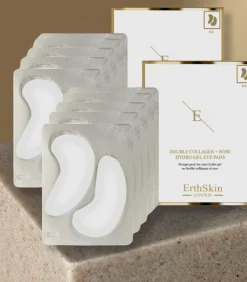 Hot 2x dubbel collageen + rozenhydrogel oogpads Gezicht Sets