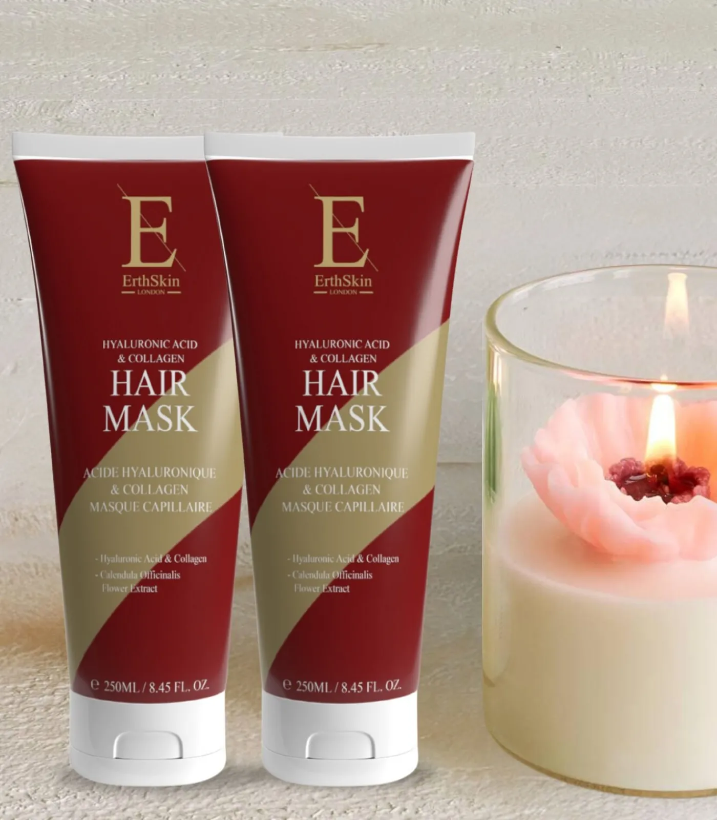 New 2x Haarmasker 2 Gezicht Sets