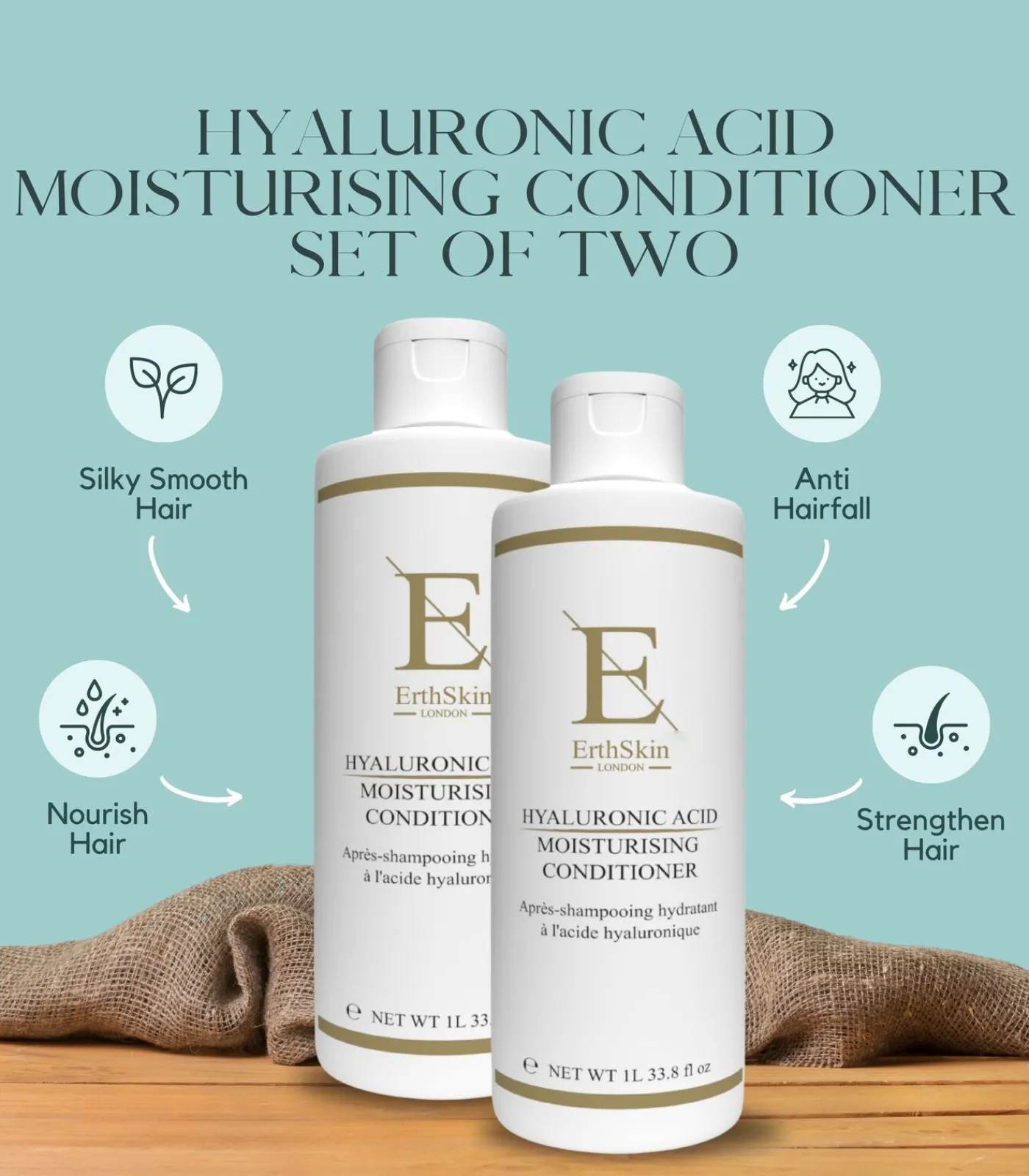 Hot 2x hyaluronzuur vochtinbrengende conditioner Gezicht Sets