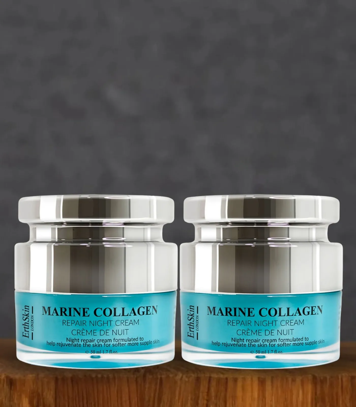 Erth Skin London 2x Marine Collageen Nachtcrème