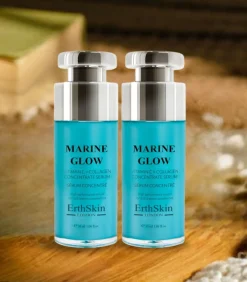 New 2x Marine Glow Vitamine C + Collageenconcentraat Serum Gezicht Sets