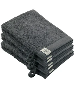 Clearance 6x Remade Cotton Washandjes Grijs Washandjes