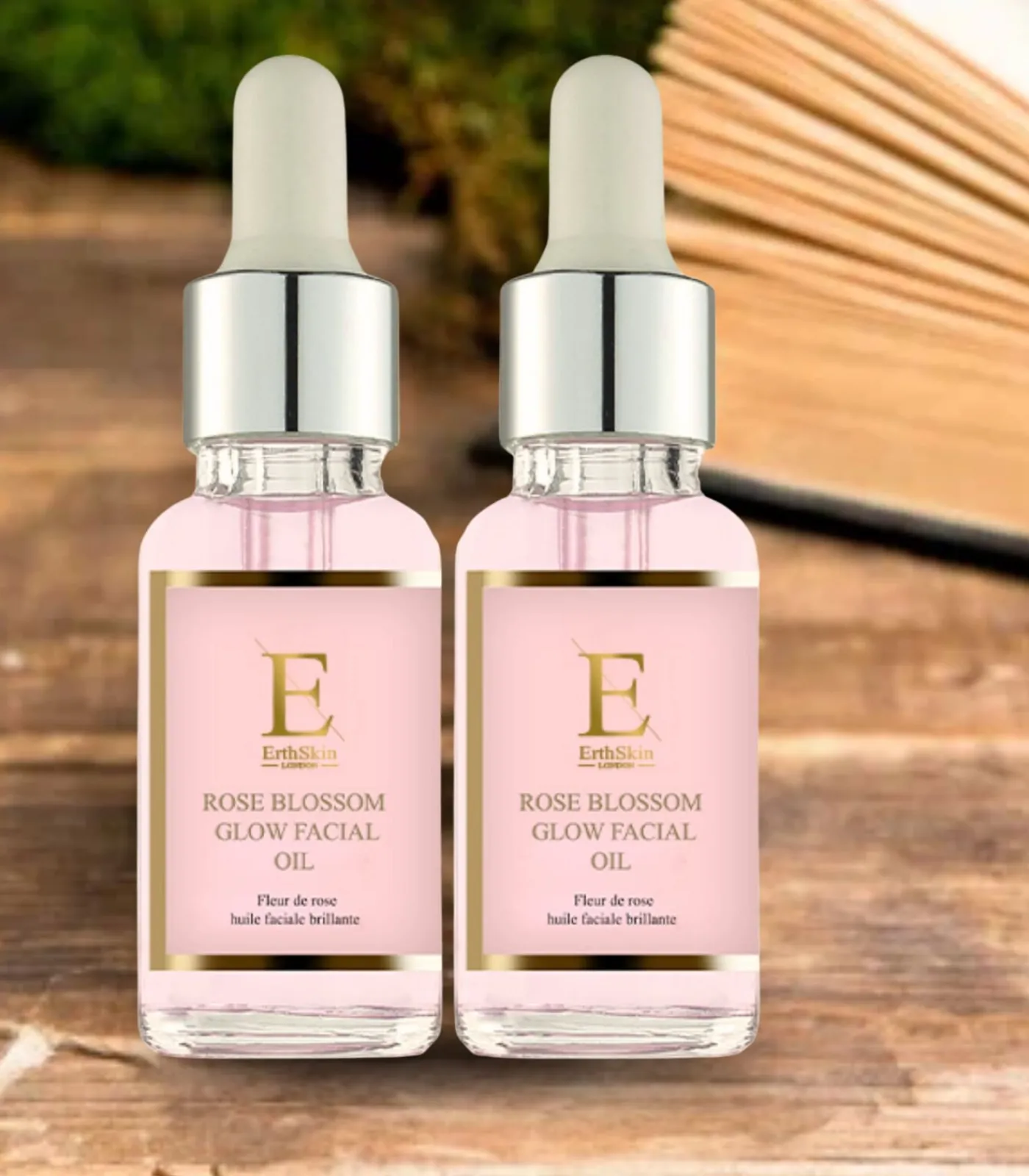 Erth Skin London 2x Rozenbloesem Glow Gezichtsolie