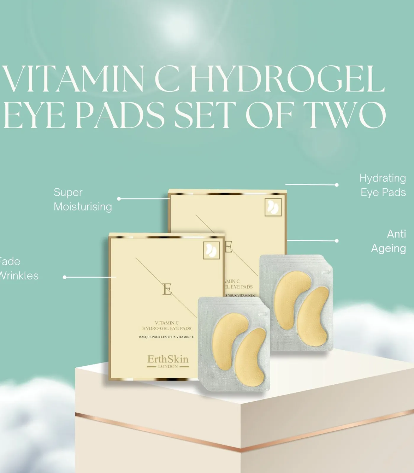 Erth Skin London 2x Vitamine C Hydrogel-oogpads