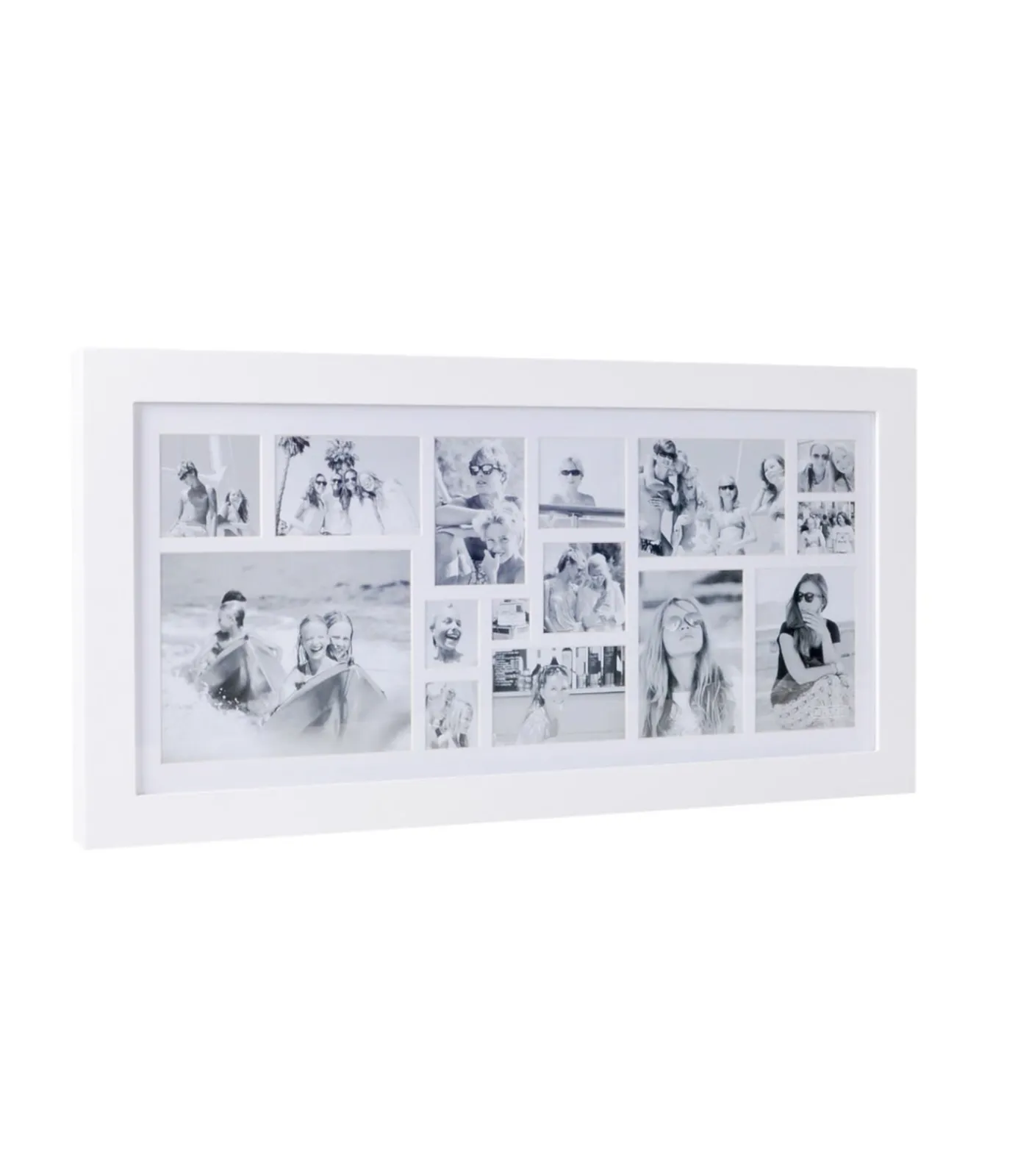 Clearance Image Fotolijst - Collagelijst voor 15 foto's - In Hout - Wit Fotolijsten