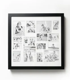 Clearance Image Fotolijst - Collagelijst voor 15 foto's - In Hout - Wit Fotolijsten