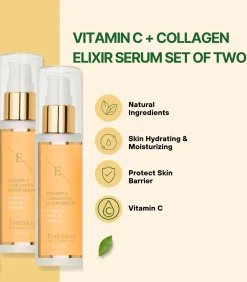 New 2xVITAMINE C + COLLAGEEN ELIXIR SERUM Gezicht Sets