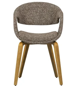 Discount Yossi Eetkamerstoelen Houten Naturel Poot - Bruin - Set van 6 Stoelen