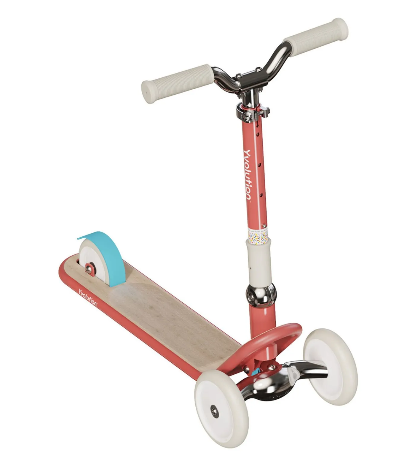 Kinderen Yvolution step Classic Glider rood - driewieler kinderstep verstelbaar