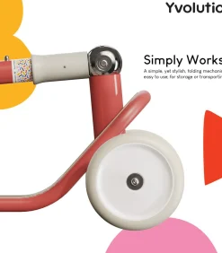 Kinderen Yvolution step Classic Glider rood - driewieler kinderstep verstelbaar