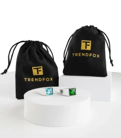 Heren TrendFox Zegelring Heren Zilver Kleurig met Blauwe Steen - Staal