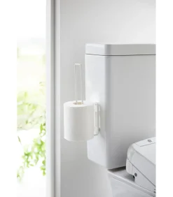 Clearance Zelfklevende WC Rolhouder - Tower - Wit Toiletaccessoires