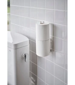 Clearance Zelfklevende WC Rolhouder - Tower - Wit Toiletaccessoires