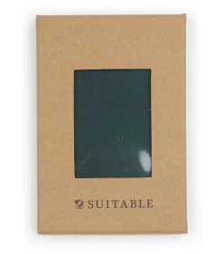 Heren Suitable Zijde Pochet Donkergroen