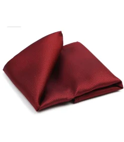 Heren Suitable Zijde Pochet Donkerrood