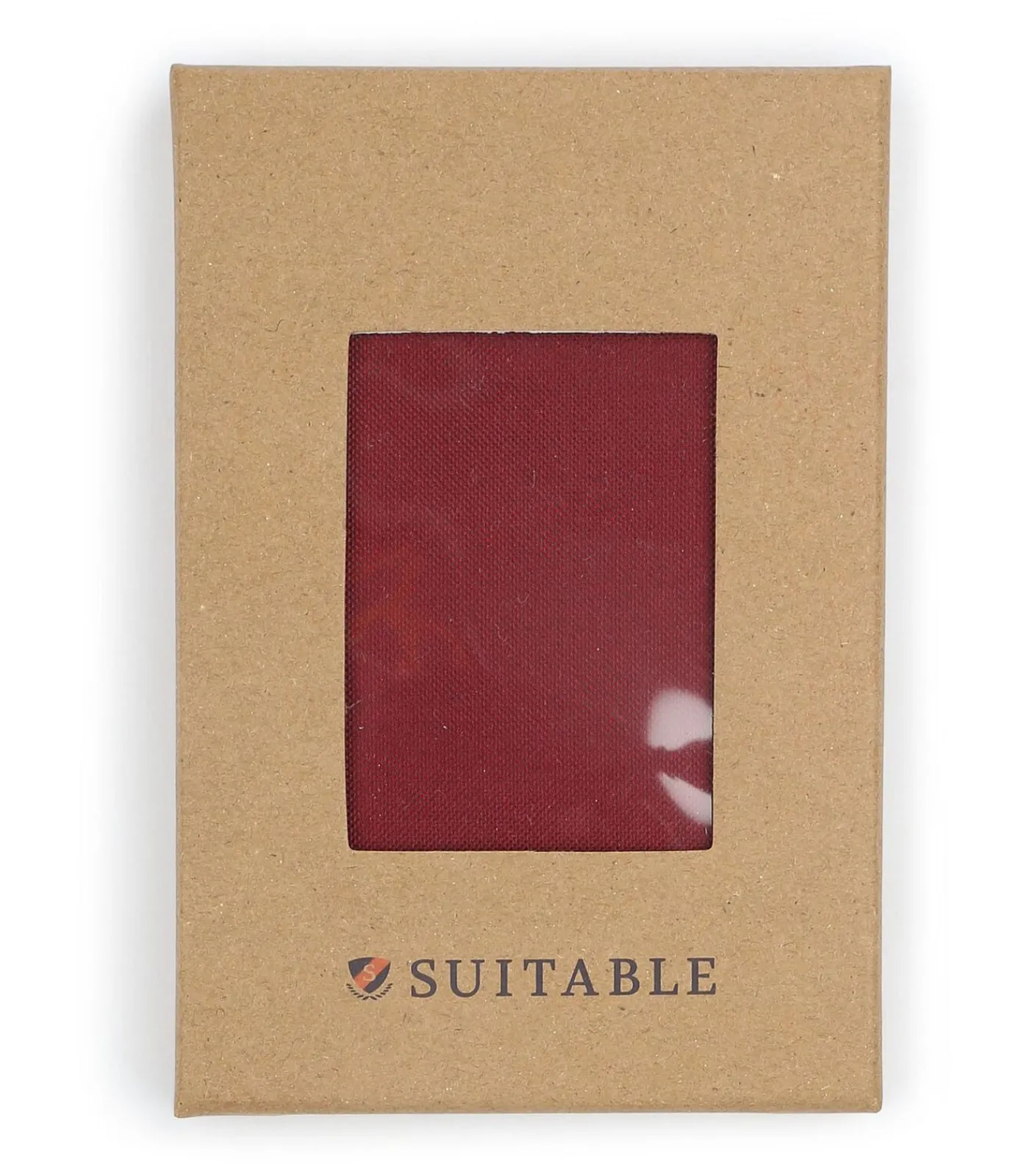 Heren Suitable Zijde Pochet Donkerrood