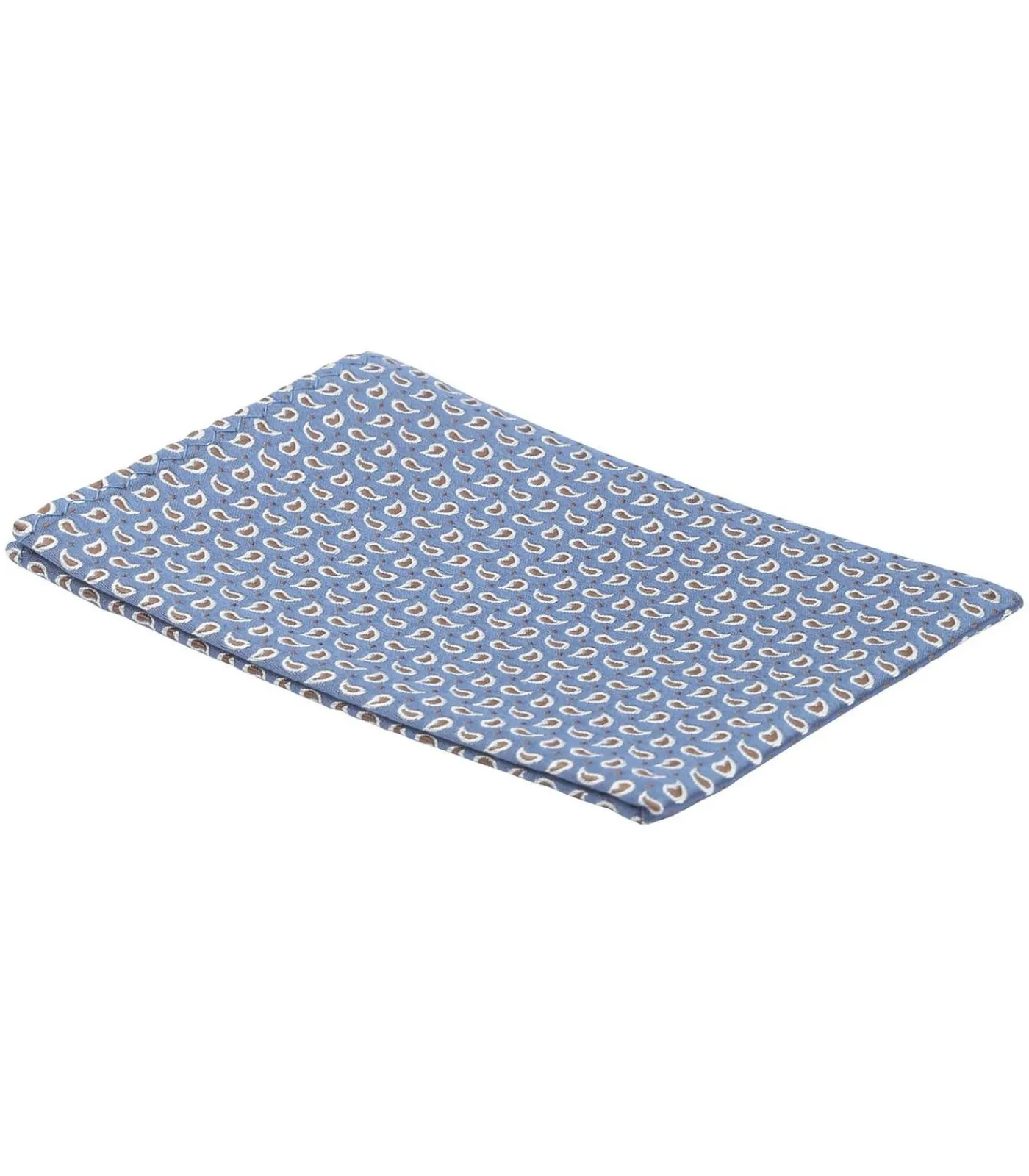 Heren Suitable Zijde Pochet Paisley Donkerblauw