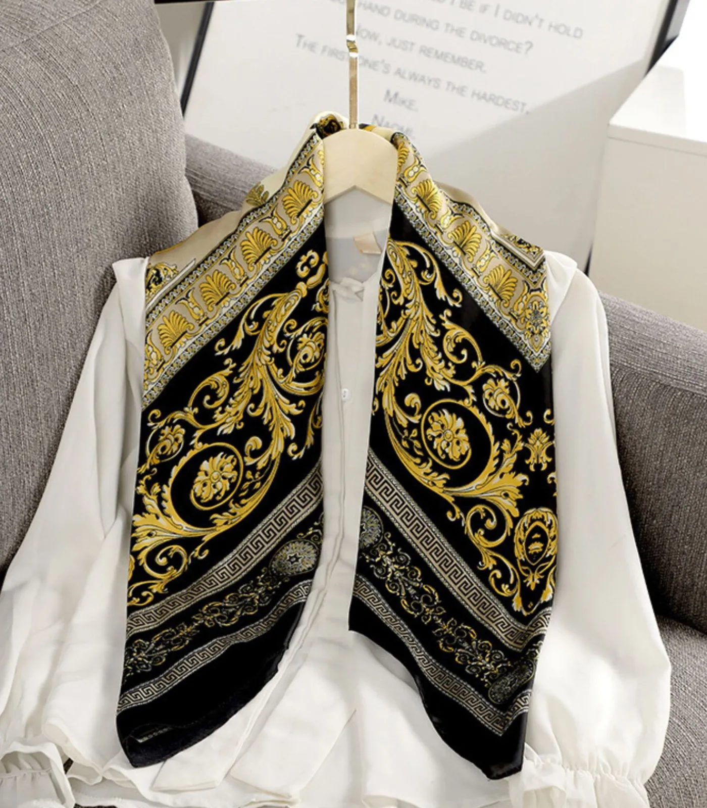 Discount Zijde Sjaaltje Vprint DAMES Sjaals