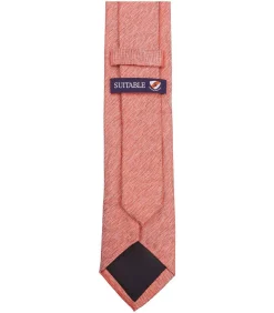 Heren Suitable Zijden Stropdas Koraal Rood