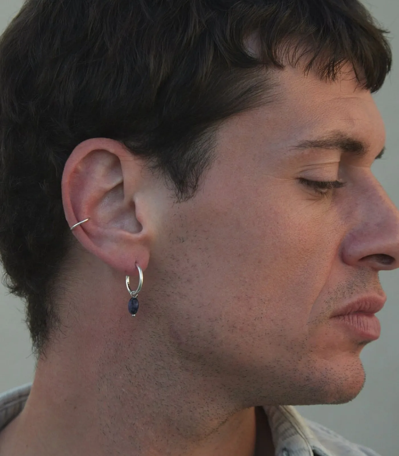 Heren Earcandy ZILVEREN EAR CUFF DELFOS