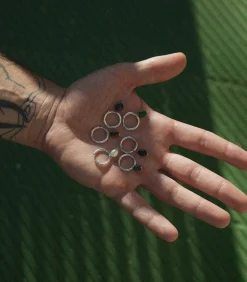 New ZILVEREN PIERCING HEREN CREOOL ROQUE Heren Oorbellen