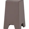 WOOOD Zina Bijzettafel Hoog - Cement - Bruin - 51x36x36