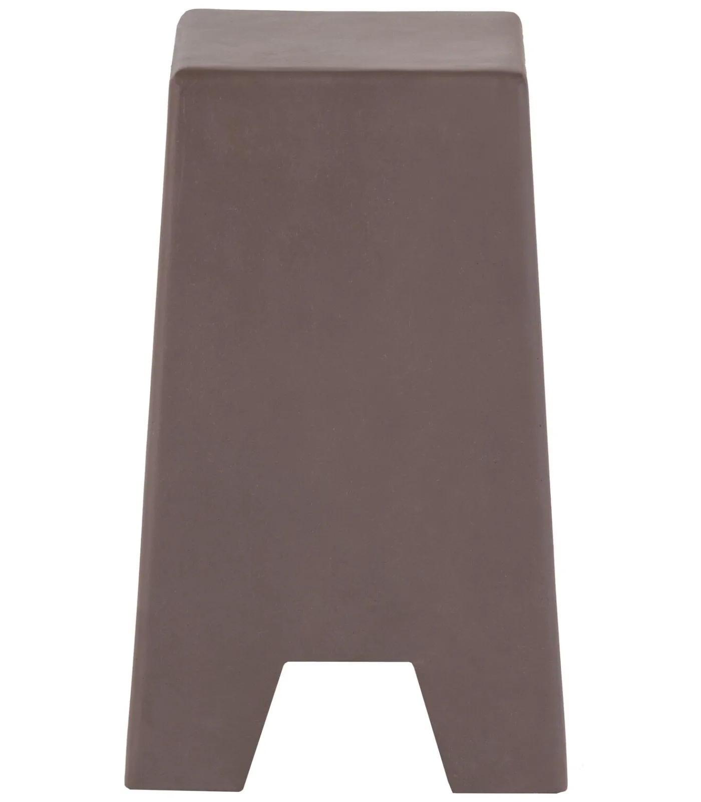 WOOOD Zina Bijzettafel Hoog - Cement - Bruin - 51x36x36