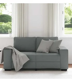 Discount 2-zitsbank 120 cm stof donkergrijs Zetels