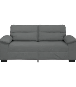 vidaXL 2-zitsbank 140 cm stof donkergrijs