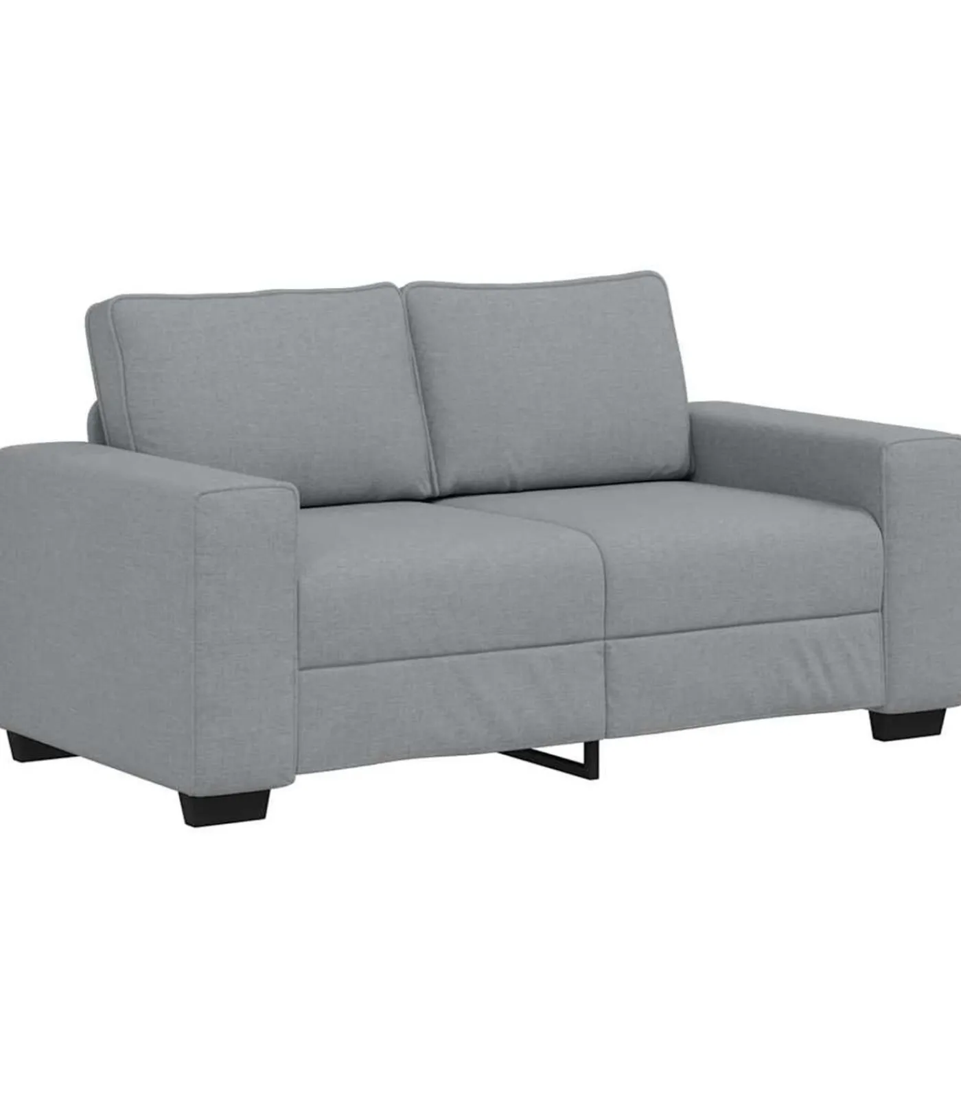 vidaXL 2-zitsbank 120 cm stof lichtgrijs