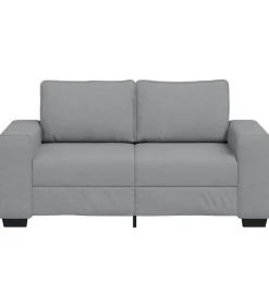 vidaXL 2-zitsbank 120 cm stof lichtgrijs