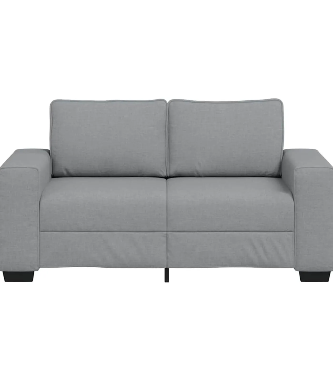 vidaXL 2-zitsbank 120 cm stof lichtgrijs