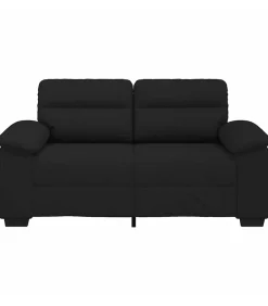 vidaXL 2-zitsbank 120 cm stof zwart